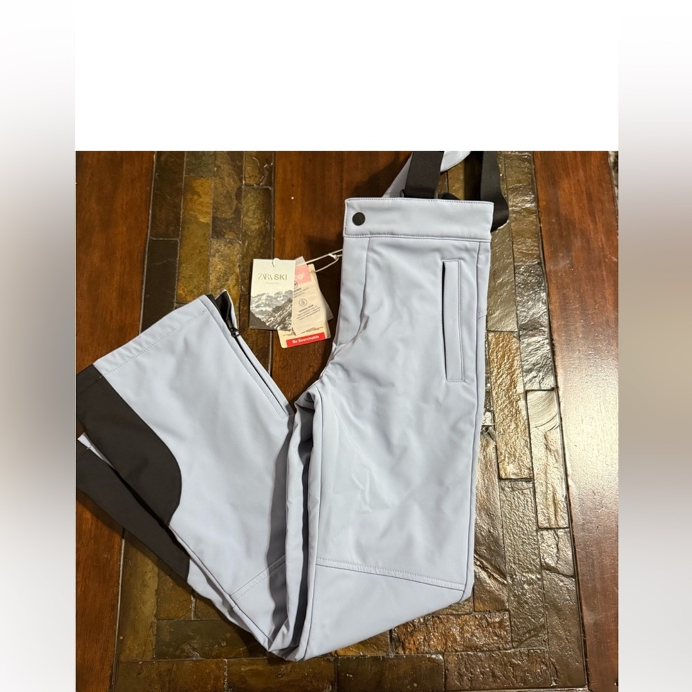 Kids' Light Gray Ski Pants